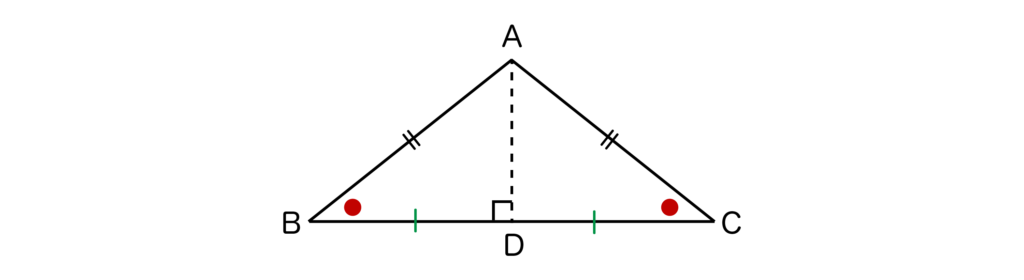 BCの垂直二等分線